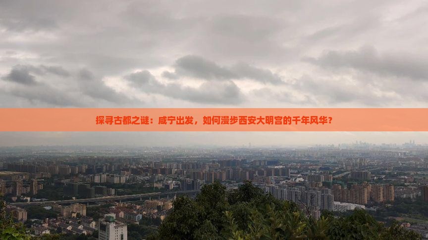 探寻古都之谜：咸宁出发，如何漫步西安大明宫的千年风华？