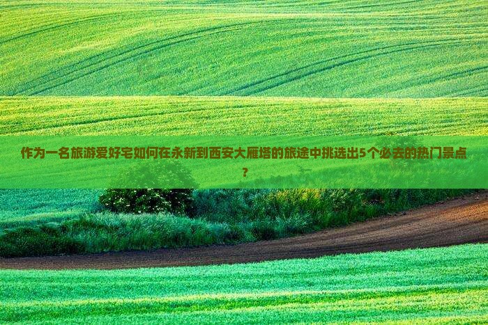 作为一名旅游爱好宅如何在永新到西安大雁塔的旅途中挑选出5个必去的热门景点？