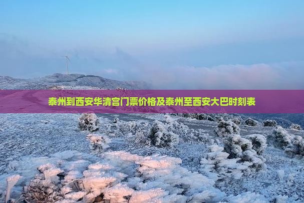 泰州到西安华清宫门票价格及泰州至西安大巴时刻表