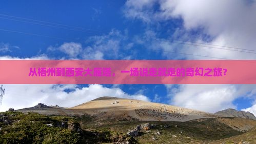 从梧州到西安大雁塔，一场说走就走的奇幻之旅？