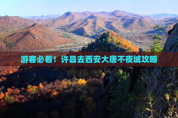 游客必看！许昌去西安大唐不夜城攻略
