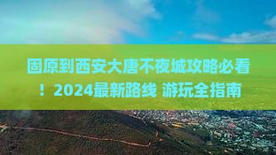 固原到西安大唐不夜城攻略