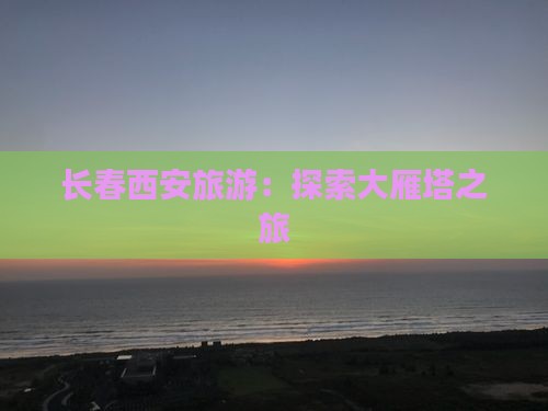 长春去西安大雁塔旅行社