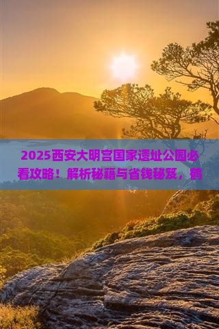 鹤壁去西安大明宫国家遗址公园攻略