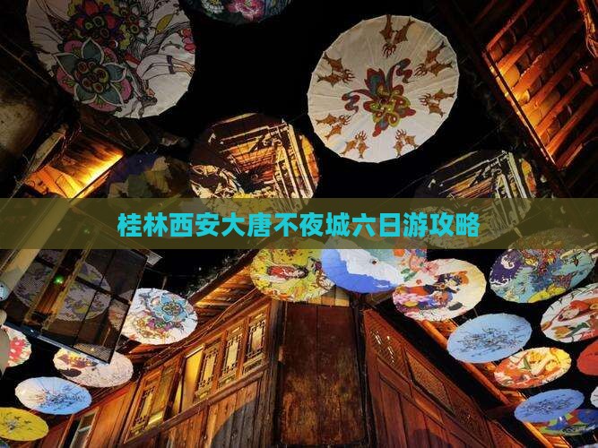 桂林去西安大唐不夜城六日游