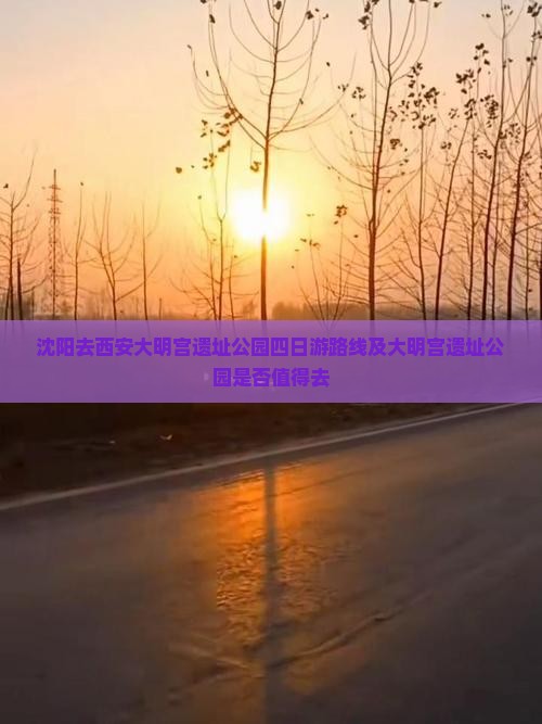 沈阳去西安大明宫国家遗址公园四日游