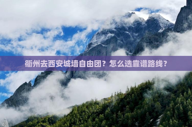 衢州去西安城墙自由团