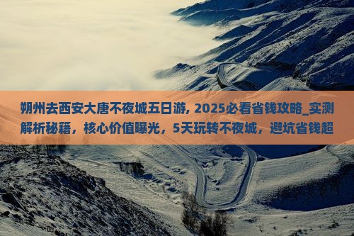朔州去西安大唐不夜城五日游