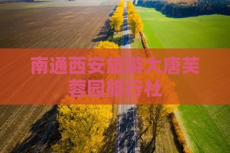 南通去西安大唐芙蓉园旅行社
