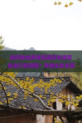 如何参加黄南至西安华清宫自由行旅游团？黄南出发去西安华清宫有哪些旅游团可选？