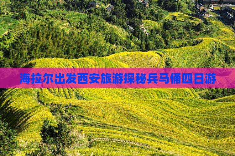 海拉尔出发西安旅游探秘兵马俑四日游