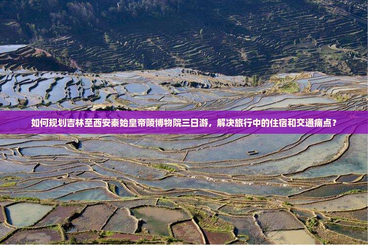 如何规划吉林至西安秦始皇帝陵博物院三日游，解决旅行中的住宿和交通痛点？
