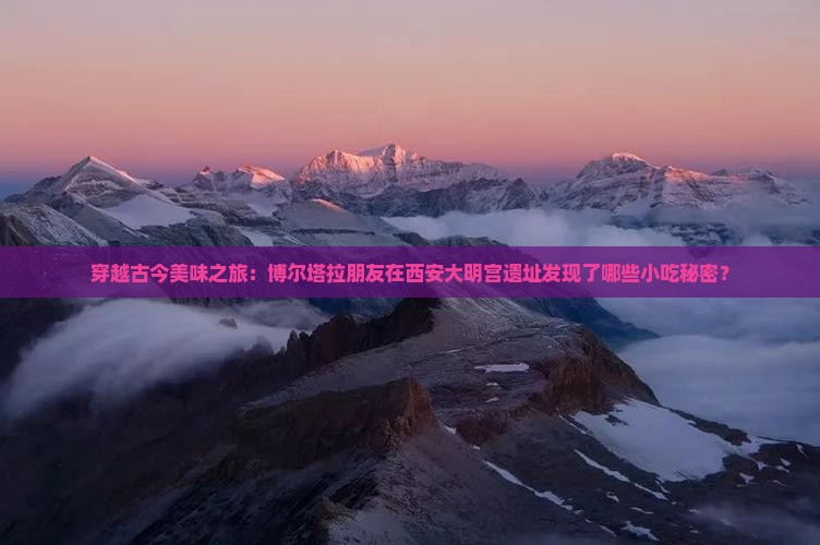 穿越古今美味之旅：博尔塔拉朋友在西安大明宫遗址发现了哪些小吃秘密？