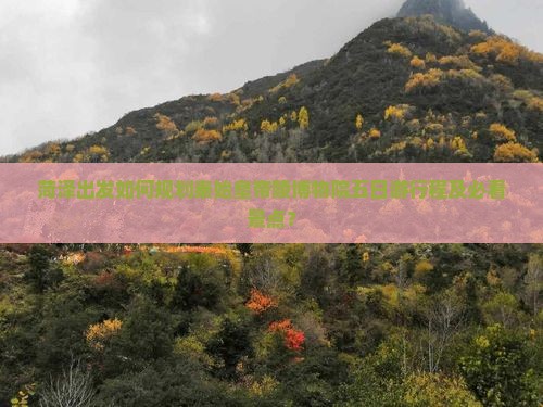 菏泽出发如何规划秦始皇帝陵博物院五日游行程及必看景点？