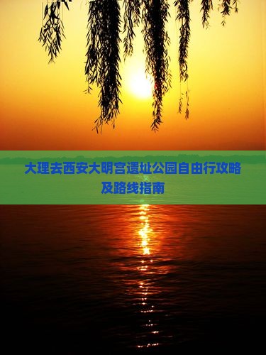 大理去西安大明宫遗址公园自由行攻略及路线指南