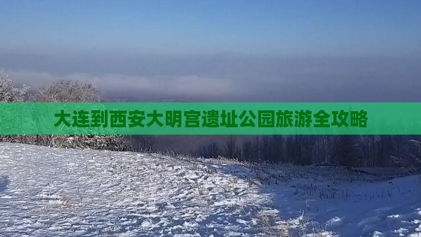 大连到西安大明宫遗址公园旅游全攻略
