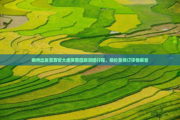 郴州出发至西安大唐芙蓉园旅游团行程、报价及预订详情解答