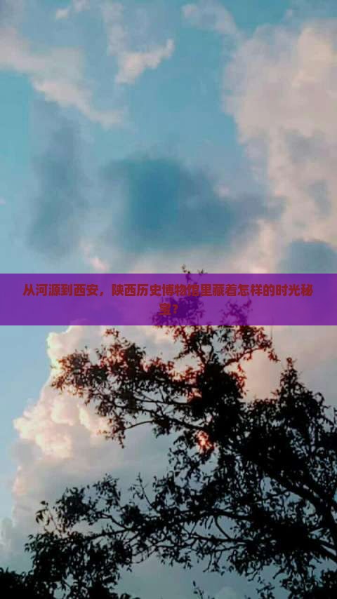 从河源到西安，陕西历史博物馆里藏着怎样的时光秘宝？