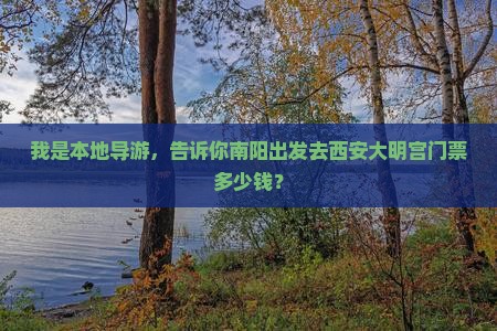 我是本地导游，告诉你南阳出发去西安大明宫门票多少钱？