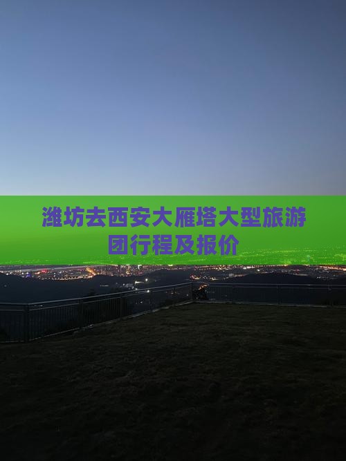 潍坊去西安大雁塔大型旅游团行程及报价