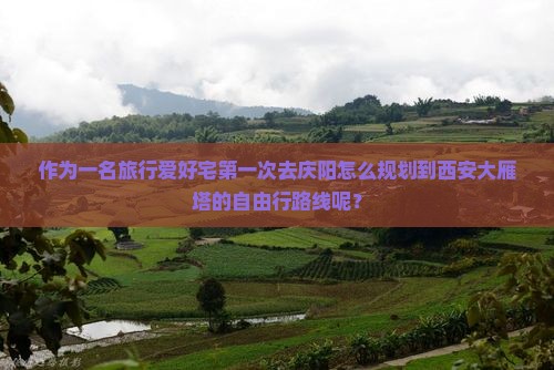作为一名旅行爱好宅第一次去庆阳怎么规划到西安大雁塔的自由行路线呢？