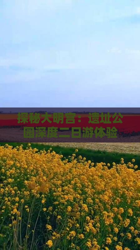 探秘大明宫：遗址公园深度二日游体验