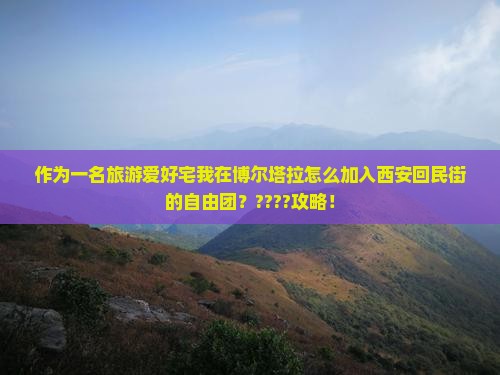 作为一名旅游爱好宅我在博尔塔拉怎么加入西安回民街的自由团？????攻略！