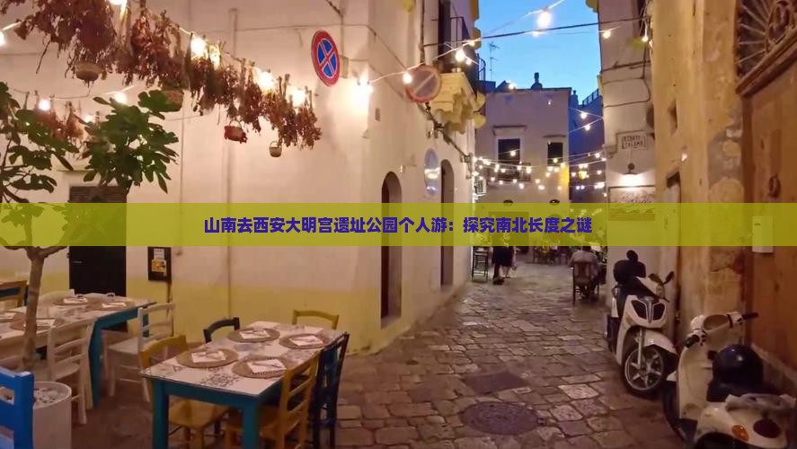 山南去西安大明宫遗址公园个人游：探究南北长度之谜
