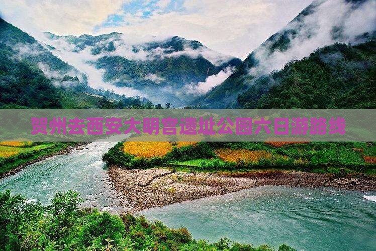贺州去西安大明宫遗址公园六日游路线