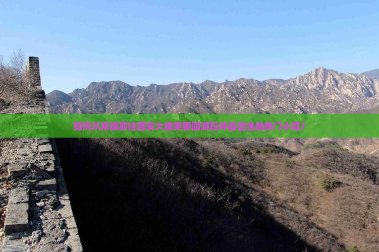 如何从常德前往西安大唐芙蓉园游玩并品尝当地热门小吃？