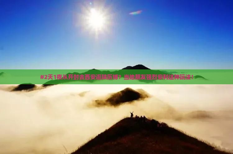 #2天1夜从开封去西安逛陕历博？当地朋友强烈安利这种玩法！