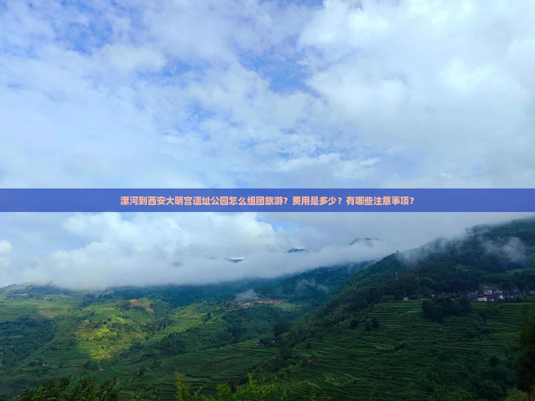 漯河到西安大明宫遗址公园怎么组团旅游？费用是多少？有哪些注意事项？