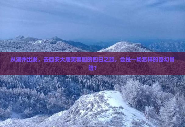 从湖州出发，去西安大唐芙蓉园的四日之旅，会是一场怎样的奇幻冒险？