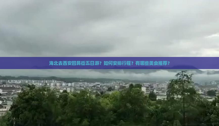 海北去西安回民街五日游？如何安排行程？有哪些美食推荐？