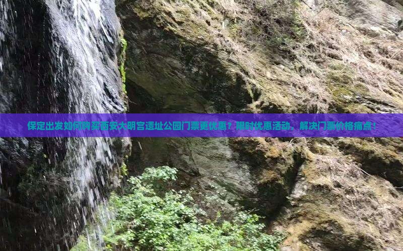 保定出发如何购买西安大明宫遗址公园门票更优惠？限时优惠活动，解决门票价格痛点！