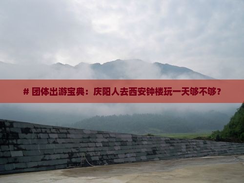 # 团体出游宝典：庆阳人去西安钟楼玩一天够不够？