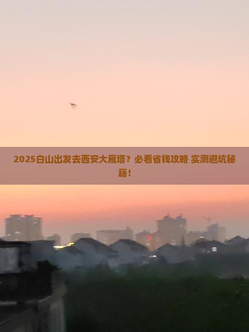 白山去西安大雁塔旅行社