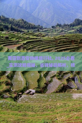 莆田到西安钟楼旅行社