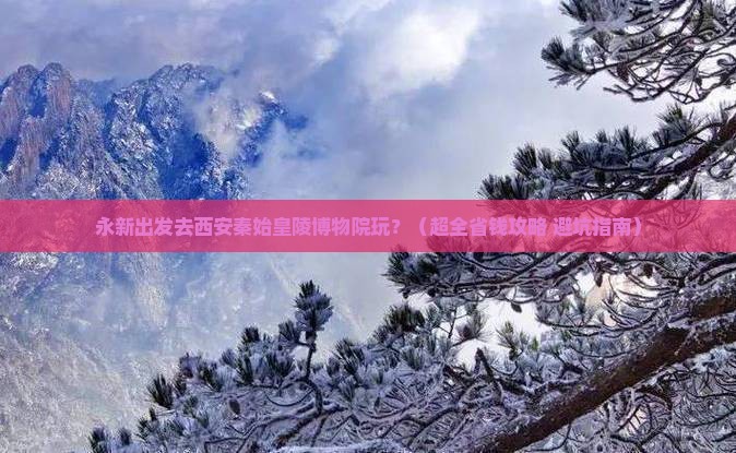 永新到西安秦始皇帝陵博物院团体旅游