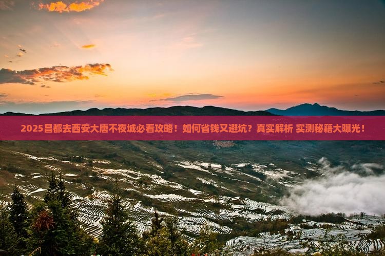 昌都去西安大唐不夜城攻略
