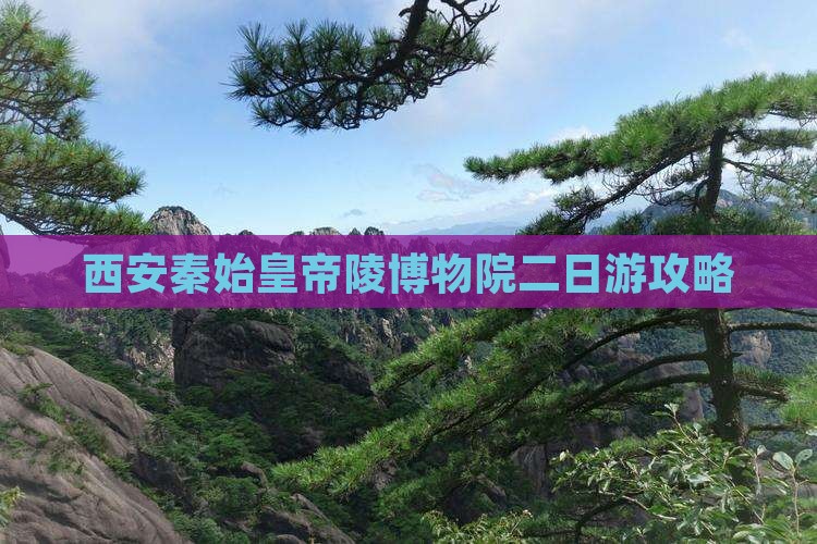 阳泉到西安秦始皇帝陵博物院二日游