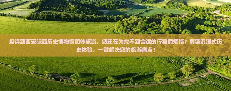 盘锦到西安陕西历史博物馆团体旅游
