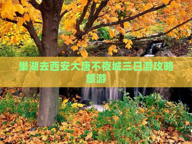 巢湖去西安大唐不夜城三日游