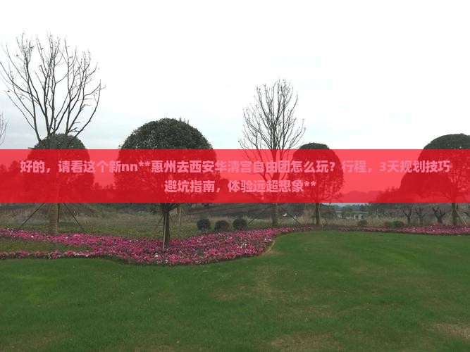 惠州去西安华清宫自由团