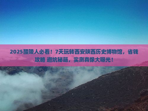 醴陵到西安陕西历史博物馆七日游