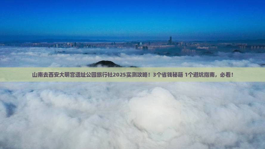 山南去西安大明宫国家遗址公园旅行社