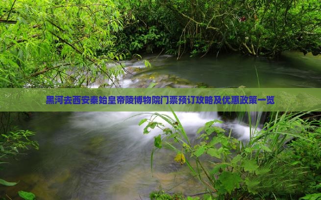 黑河去西安秦始皇帝陵博物院门票预订攻略及优惠政策一览