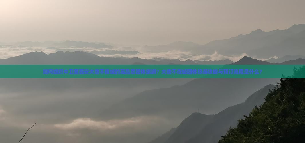 如何组织中卫至西安大唐不夜城的高品质团体旅游？大唐不夜城团体旅游攻略与预订流程是什么？