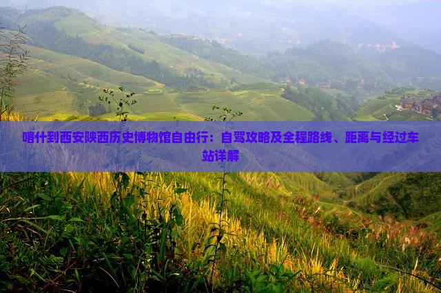 喀什到西安陕西历史博物馆自由行：自驾攻略及全程路线、距离与经过车站详解