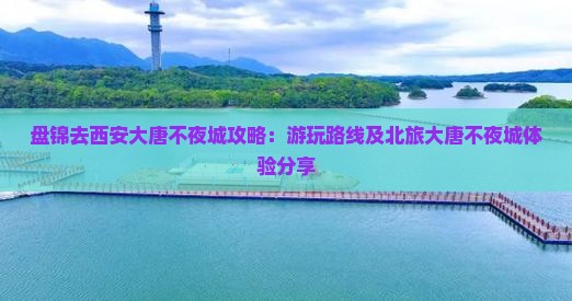 盘锦去西安大唐不夜城攻略：游玩路线及北旅大唐不夜城体验分享